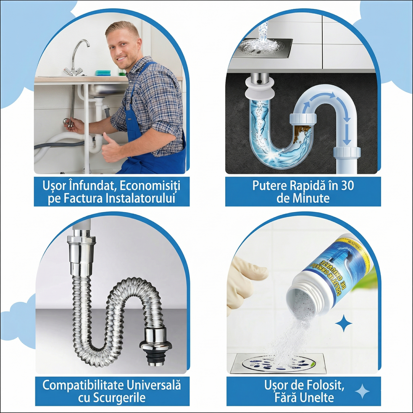 WildTornado™ - Solutie rapida pentru curatarea tevilor