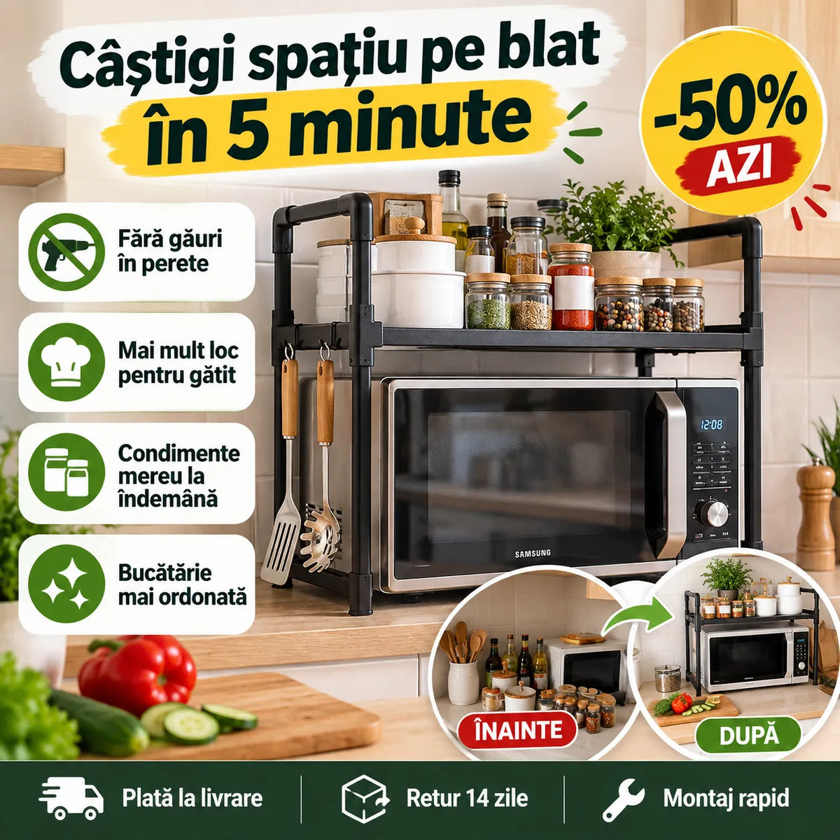 Câștigi spațiu pe blat cu BlatLiber™