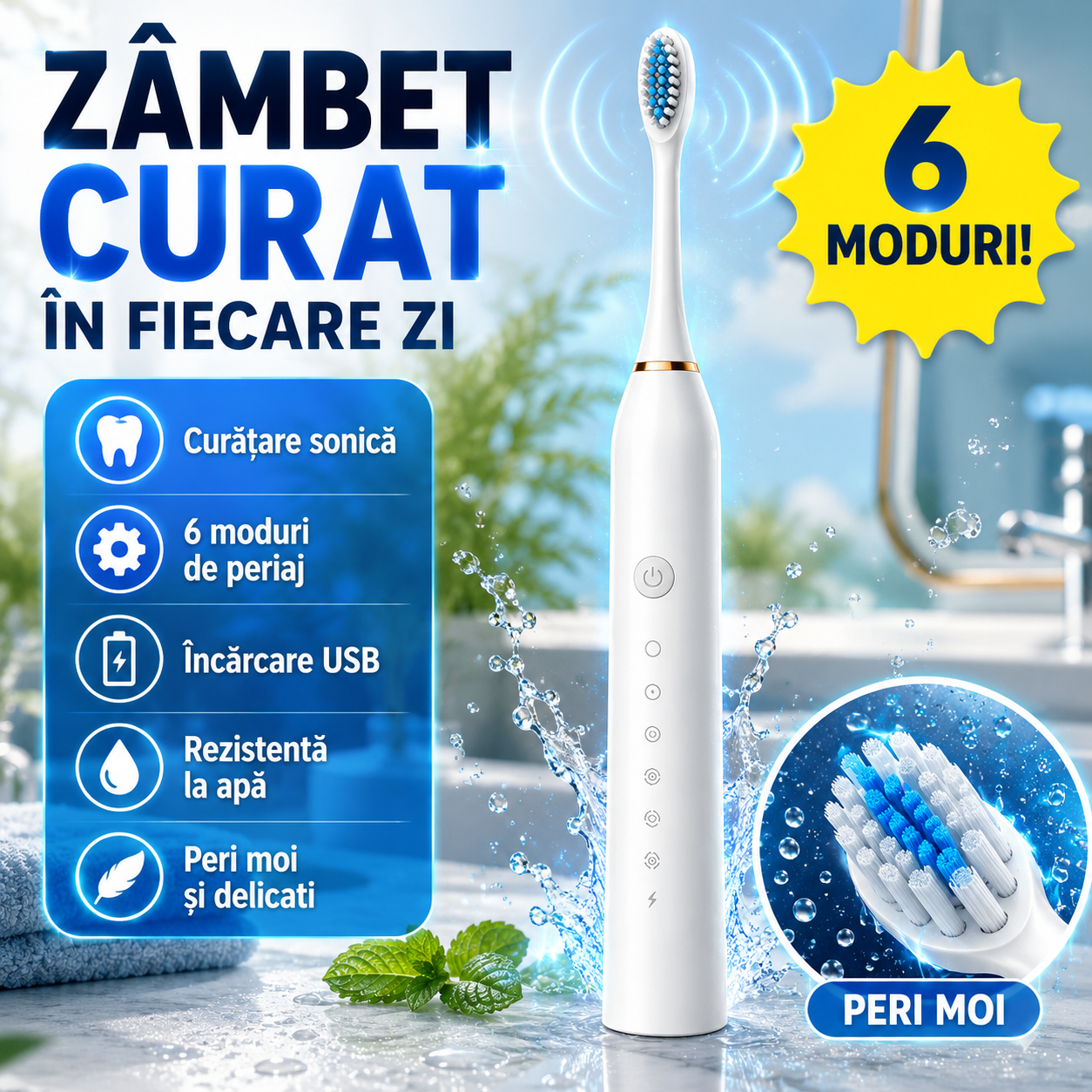 Periuță Electrică Sonică SonicSmile™