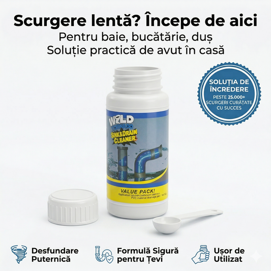 WildTornado™ - Solutie rapida pentru curatarea tevilor