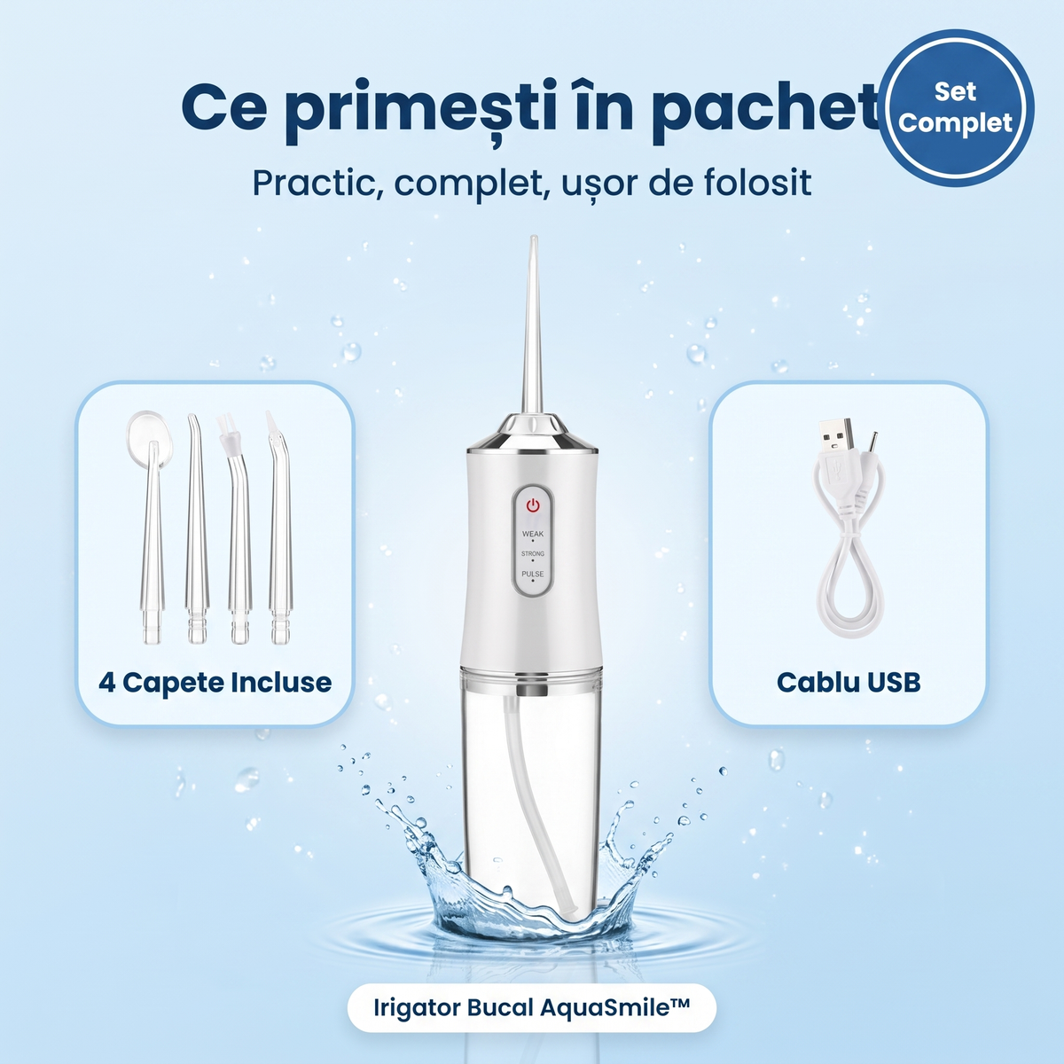 Duș Bucal Portabil AquaSmile™