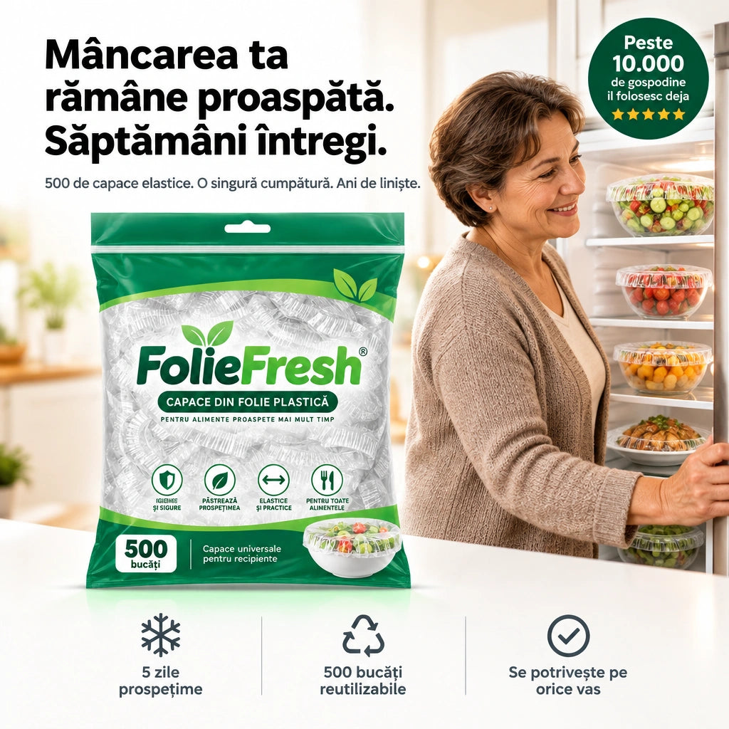 FolieFresh™ — Mâncarea gătită rămâne proaspătă 5 zile
