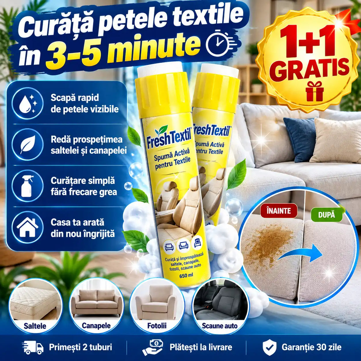 FreshTextil™ - Dormi pe o saltea curată | 1+1*GRATIS